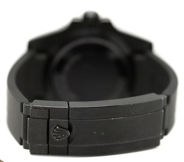 Rolex RLX Submariner Black Rubber Strap (Black)