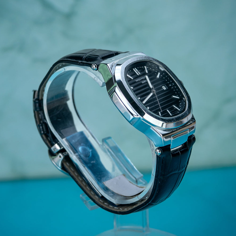 Patek Philipe Leather Strap (black)