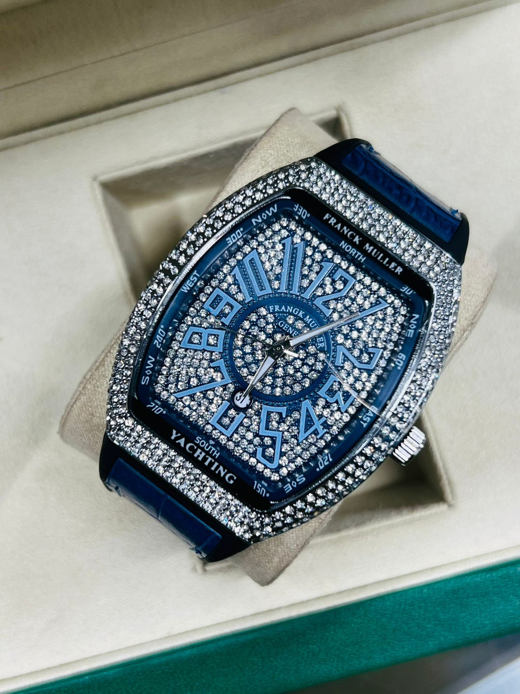 Frank Muller watch diamond on dial luxury mens watch