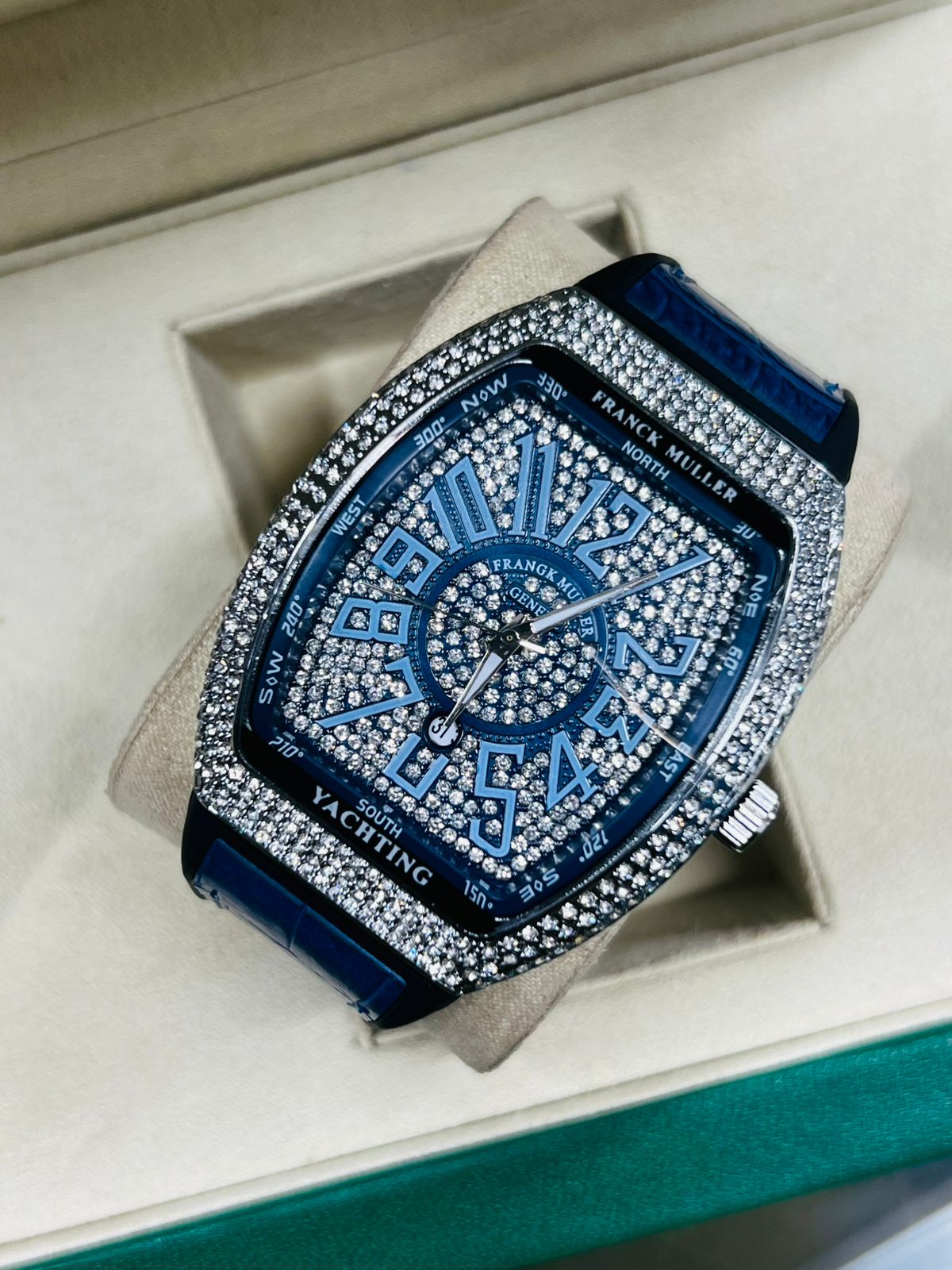 Frank Muller watch diamond on dial luxury mens watch