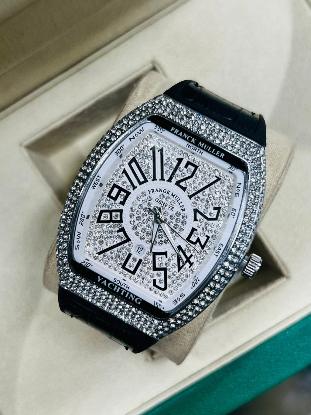 Frank Muller watch diamond on dial luxury mens watch