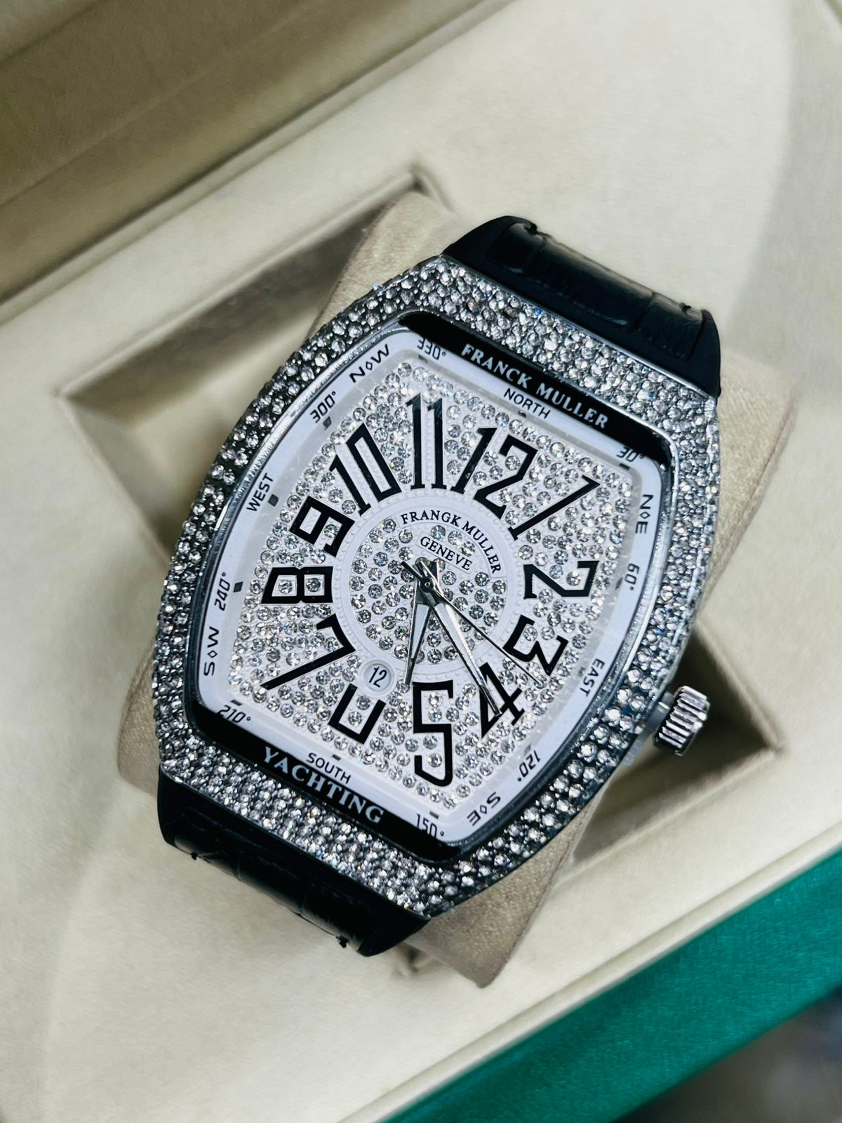Frank Muller watch diamond on dial luxury mens watch