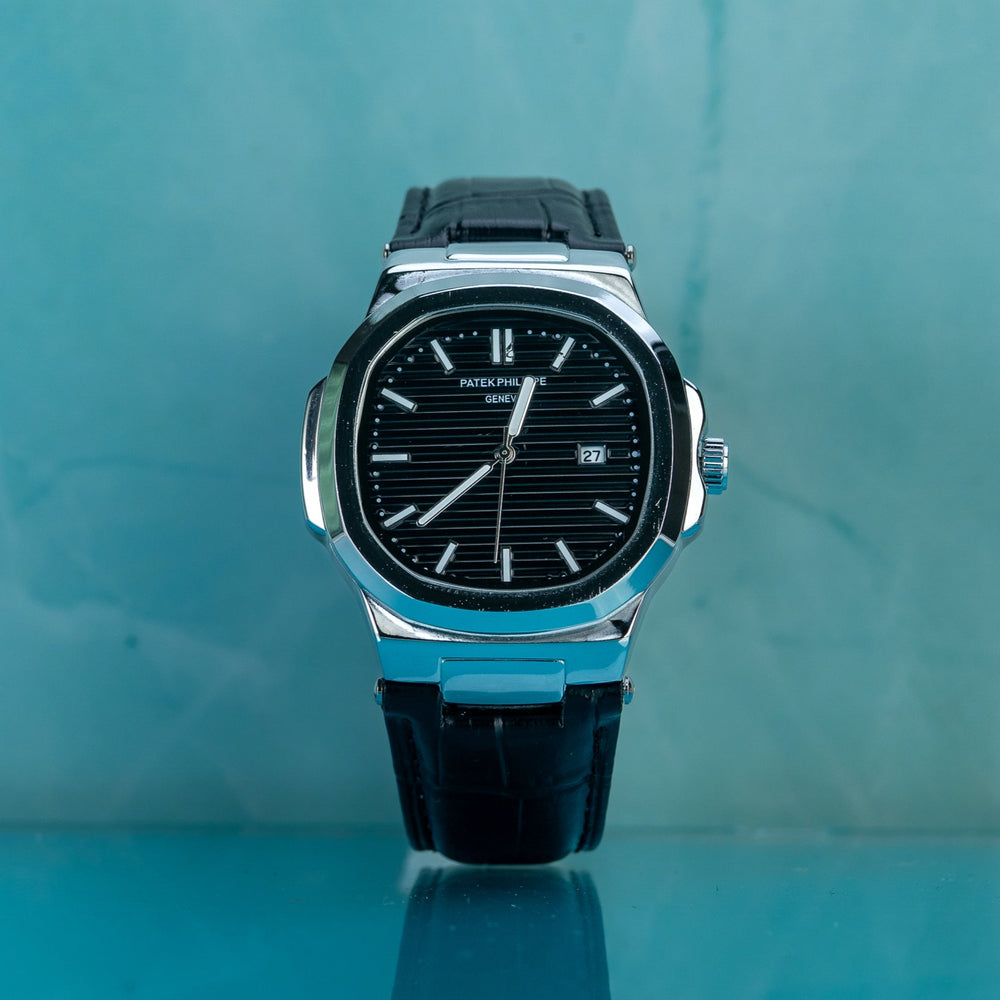 Patek Philipe Leather Strap (black)