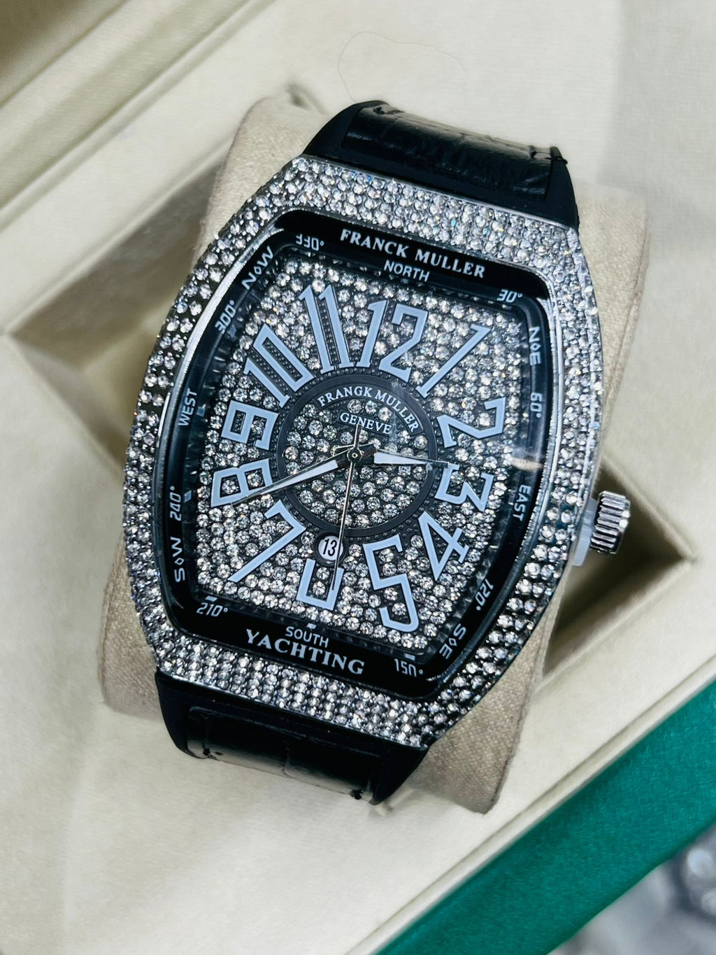 Frank Muller watch diamond on dial luxury mens watch