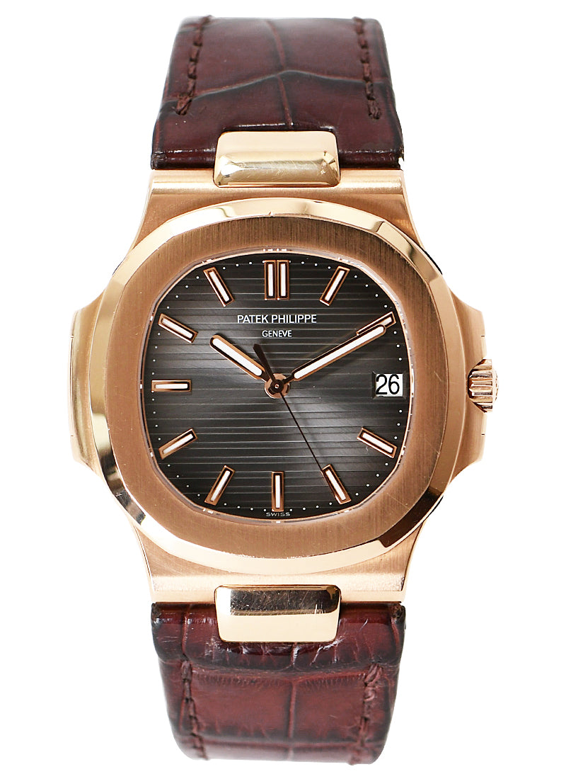 Patek Philippe Geneve Leather Watch For Men