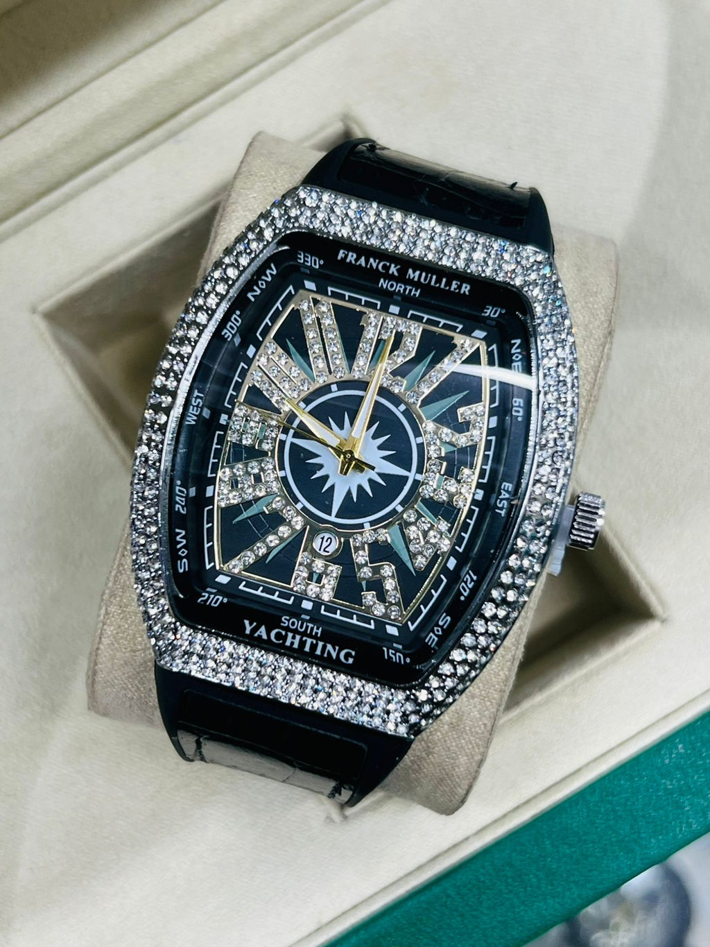 Frank Muller watch diamond on dial luxury mens watch