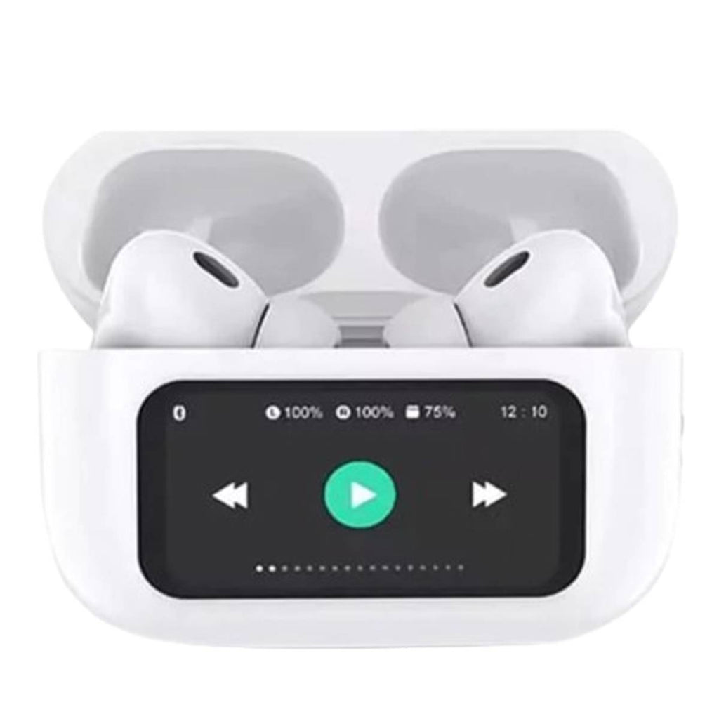 A9 Pro AirPods, White, ANC, LED Display & Smart Features
