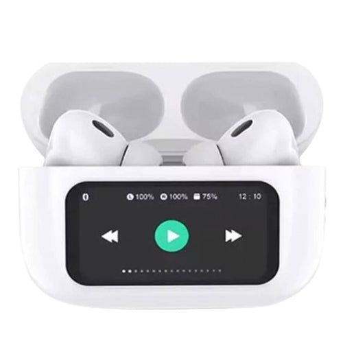 A9 Pro AirPods, White, ANC, LED Display & Smart Features